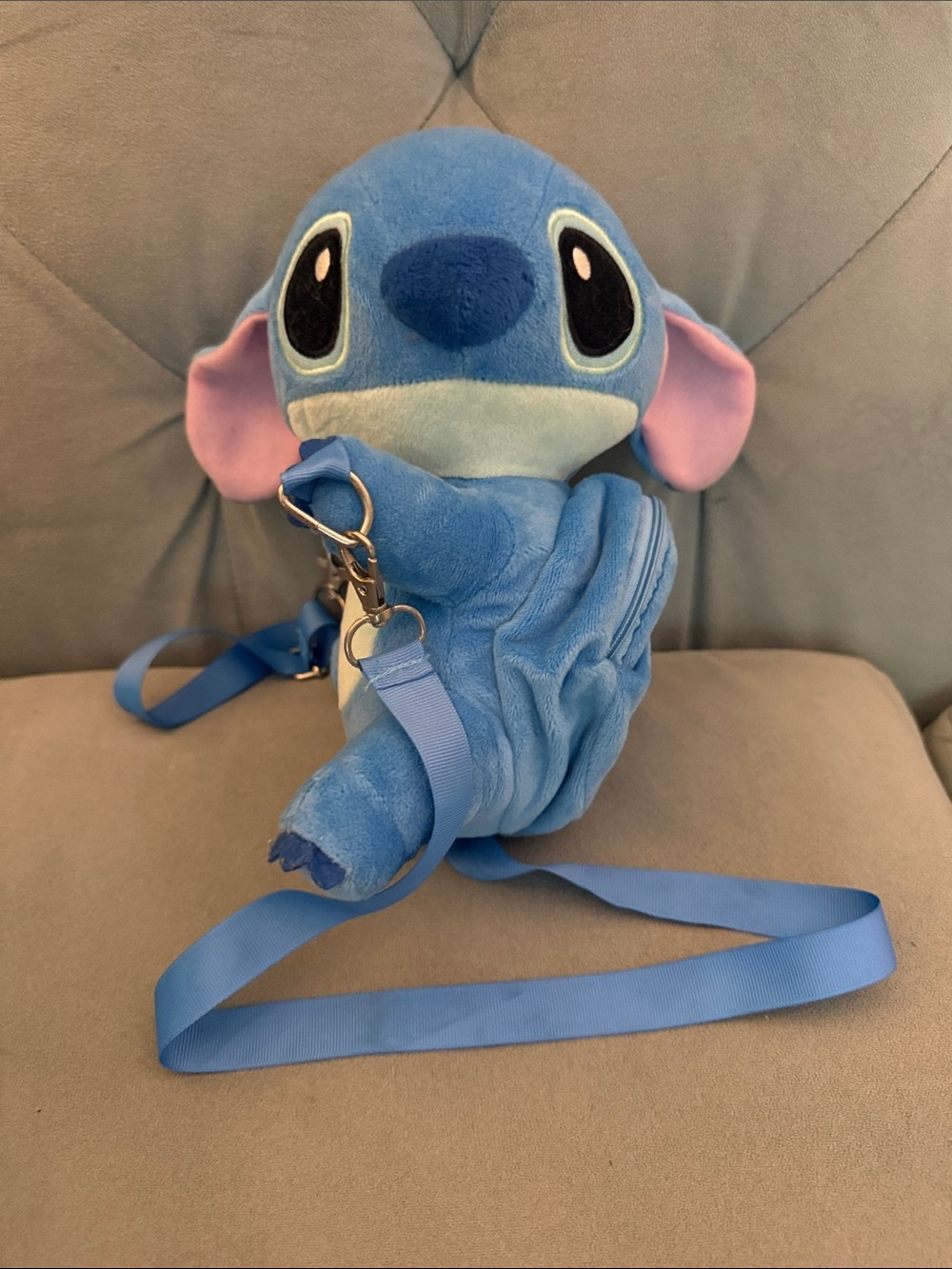 Disney Stitch Plush Crossbody Bag NWT